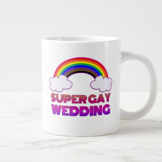 Super Gay Wedding Podcast Mug (Right-Handed)