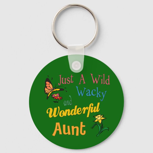 Super Gifts For Aunts Keychain (Front)