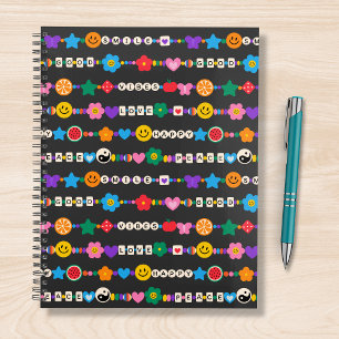 Super Good Vibes Love Smile Perles rétro