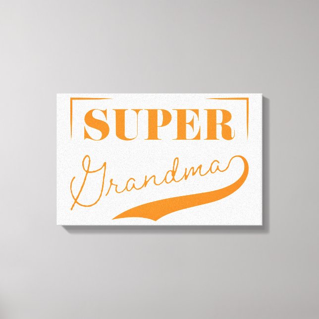 Super Grandma Canvas Print (Front)