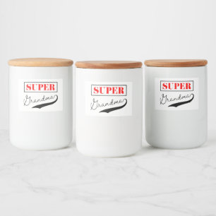 Super Grandma Food Label