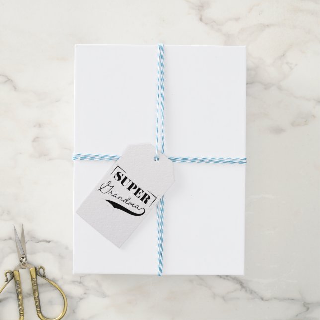 Super Grandma Gift Tags (With Twine)