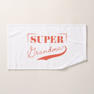 Super Grandma Hand Towel