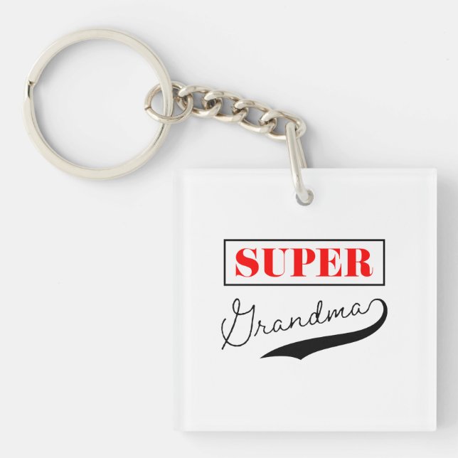 Super Grandma Keychain (Front)