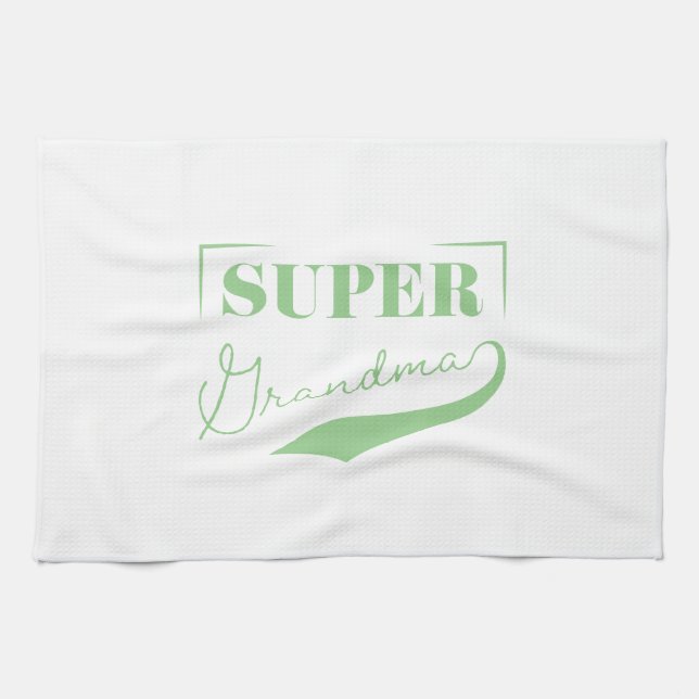 Super Grandma Kitchen Towel (Horizontal)