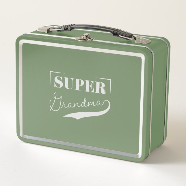 Super Grandma Metal Lunch Box (Front)