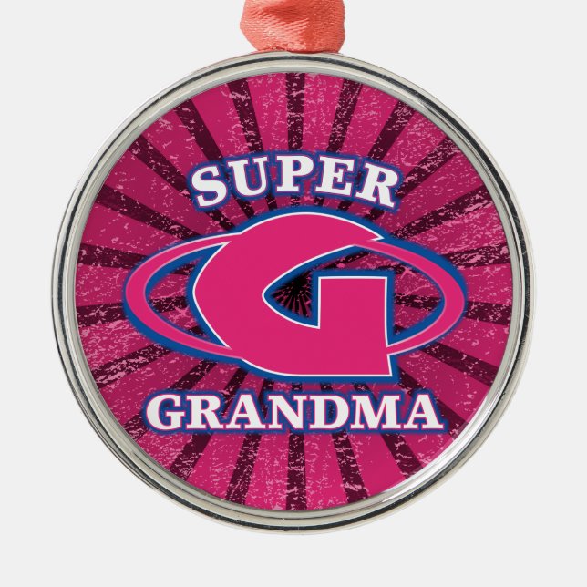 Super Grandma Ornament (Front)