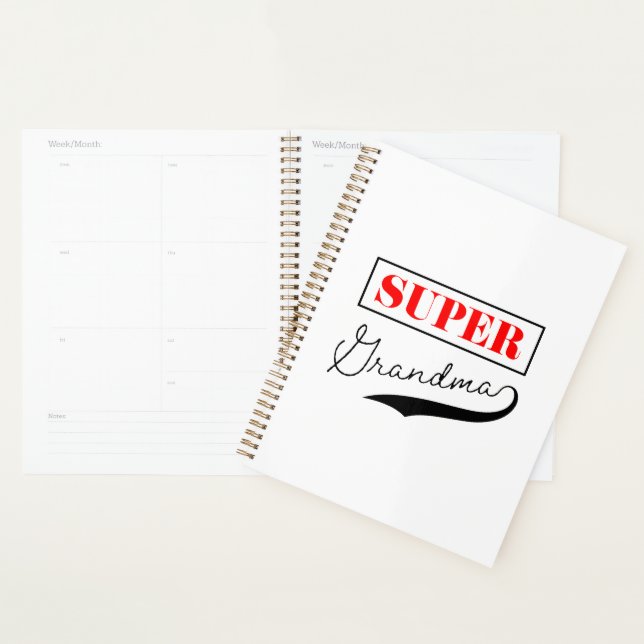 Super Grandma Planner (Display)