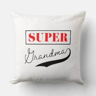 Super Grandma Throw Pillow