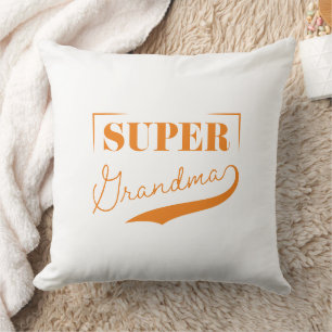 Super Grandma Throw Pillow