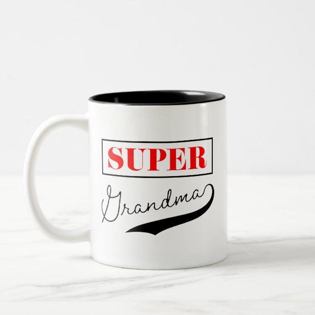 Super Grandma Two-Tone Coffee Mug (Left)