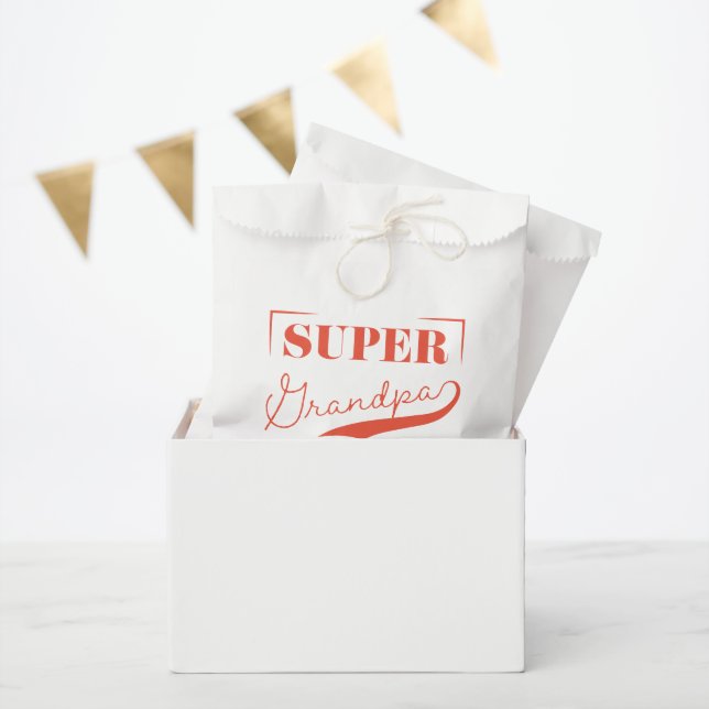 Super Grandpa Favour Bag (Party)