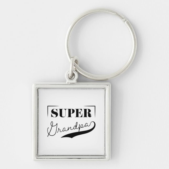 Super Grandpa Keychain (Front)