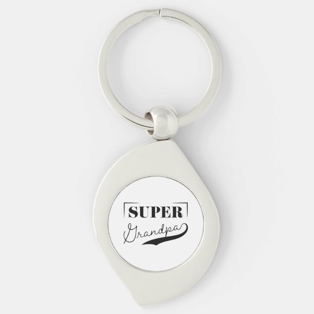 Super Grandpa Keychain (Front)