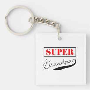 Super Grandpa Keychain