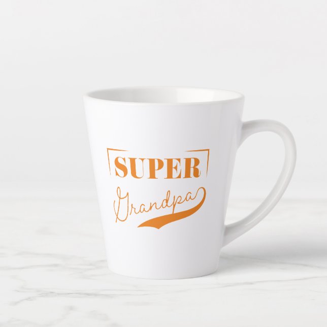 Super Grandpa Latte Mug (Right)