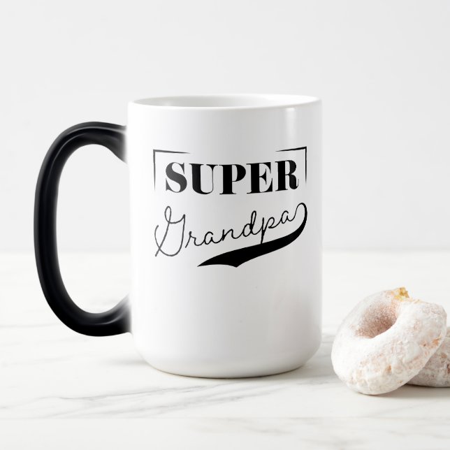 Super Grandpa Magic Mug (With Donut)