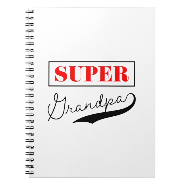 Super Grandpa  Notebook (Front)
