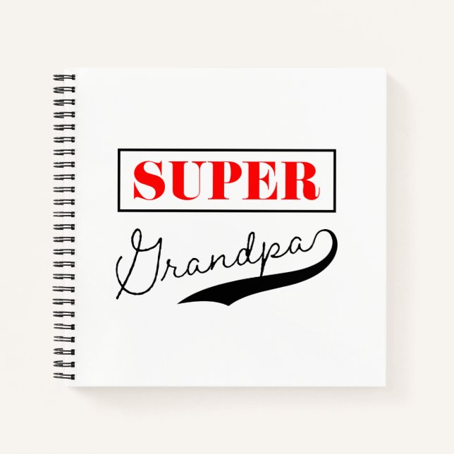 Super Grandpa Notebook (Front)