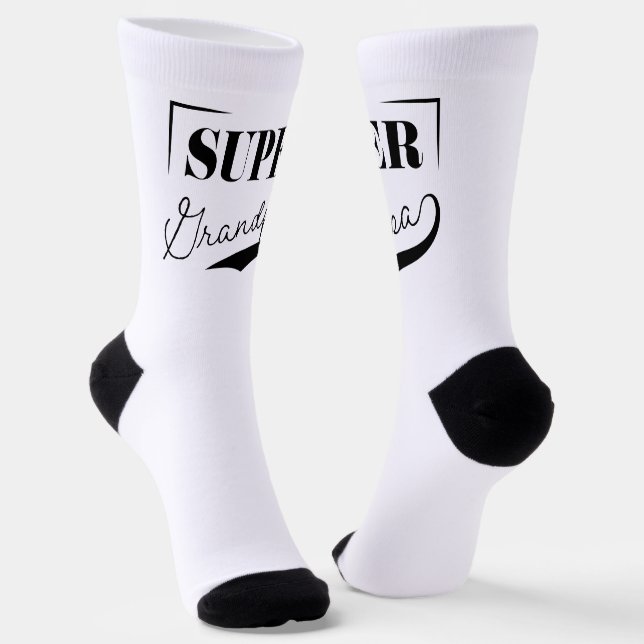 Super Grandpa Socks (Angled)