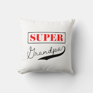 Super Grandpa Throw Pillow