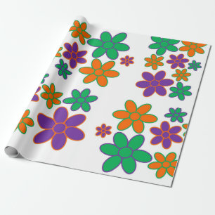 Super Groovy 70s Style Wrapping Paper