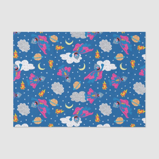 Super Grover 2.0 Night Sky Pattern Tissue Paper (Front)