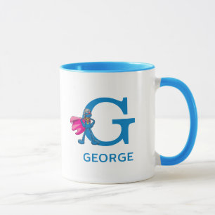Super Grover Add Your Name & Monogram G Mug