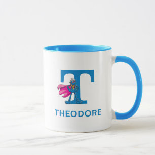 Super Grover Add Your Name & Monogram T Mug