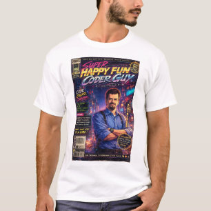 Super Happy Fun Coder Guy Cover Art No. Two T-Shirt