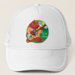 Super Happy Guitar Bear Casquette