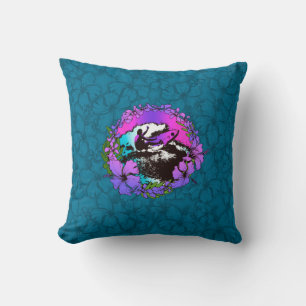 Super Hawaiian Surfer 1960's Retro Graphic Coussin