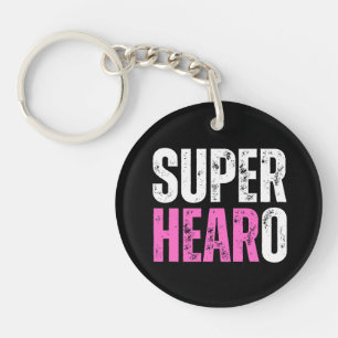 Super Hearo - Deaf / Cochlear Implant Warrior Keychain