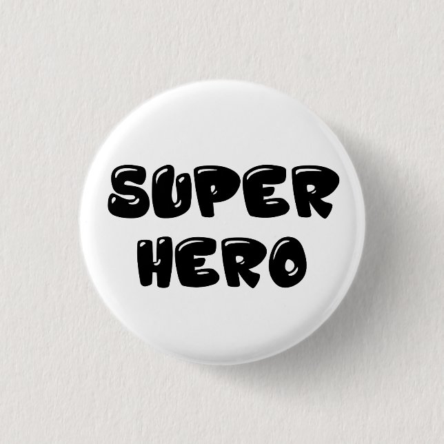 Super hero 1 inch round button (Front)