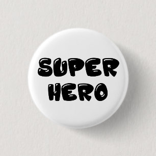 Super hero 1 inch round button