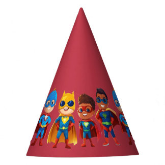 super hero birthday party hat