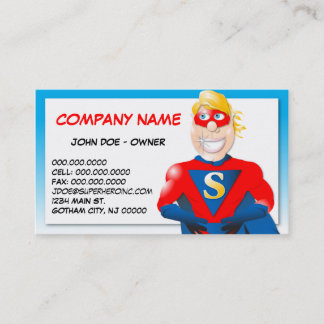 Super Hero Business Card - Horizontal1