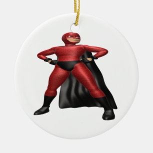 Super Hero Ceramic Ornament