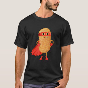 Super Hero Chicken Nuggets Funny Nugget Man Gift F T-Shirt