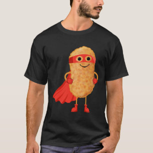Super Hero Chicken Nuggets Funny Nugget Man Gift F T-Shirt