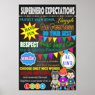Super Hero Classroom Sign