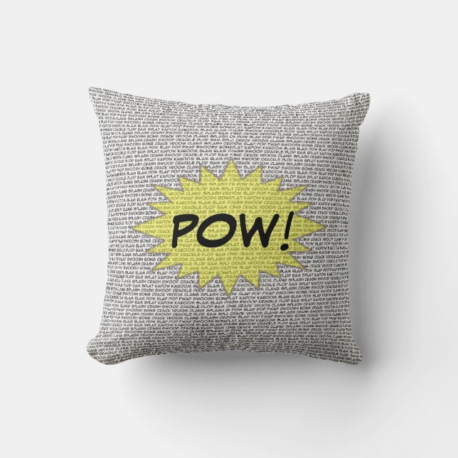 Super Hero Comic Speak Pillow (Front)