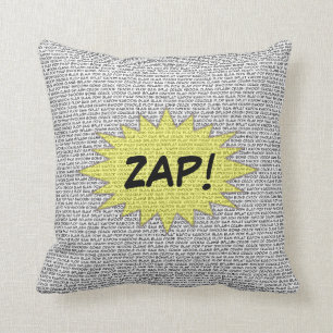 Super Hero Comic Speak Pillow