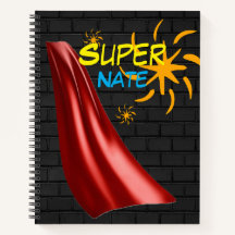 Super hero Custom Name Notebook