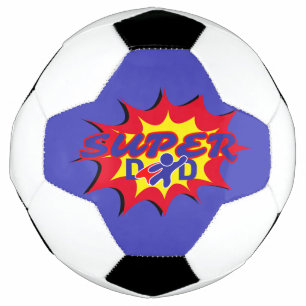 Super Hero Dad Comic Book Father's Day Soccer Ball
