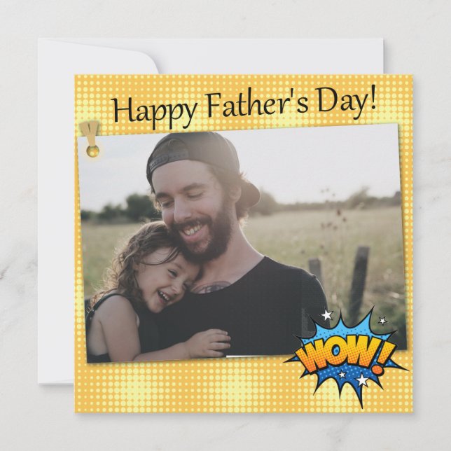 Super hero Father's day Day add your own photo (Front)