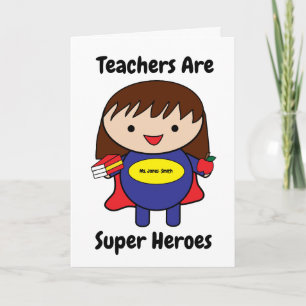 Super Hero Kawaii Personnaliser la carte