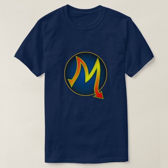 Super Hero "M" Insignia T-Shirt (Design Front)