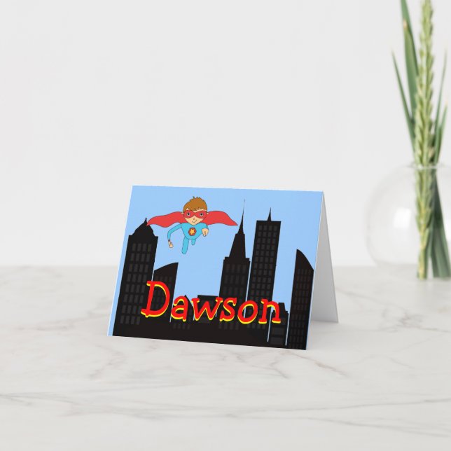 Super Hero Note cards (Front)