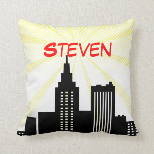 Super Hero Pillow Comic Book Themed Bedroom Decor